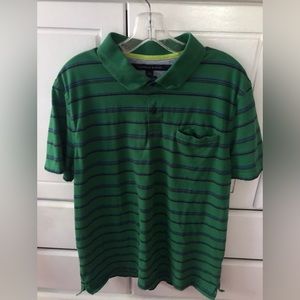 Tommy Hilfiger green striped polo Men’s size L